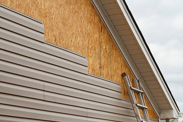 Professional Emergency Siding Repair technician working in Brinklow, MD